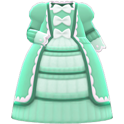 animal crossing green dress Isabel Animal Crossing Green Dress Cosplay (dress Only)