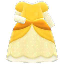 strapless open back dress Baby Yellow & Green Princess Dress 18M