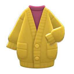 Long Chenille Cardigan | Trade ACNH 