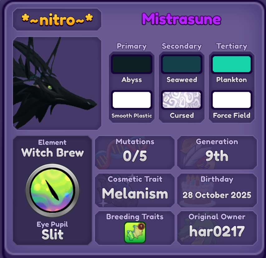 Mistrasune Color Mistrasune - Roblox Dragon Adventures Trade | Traderie