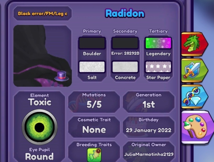 Radidon - Roblox Dragon Adventures Trade | Traderie