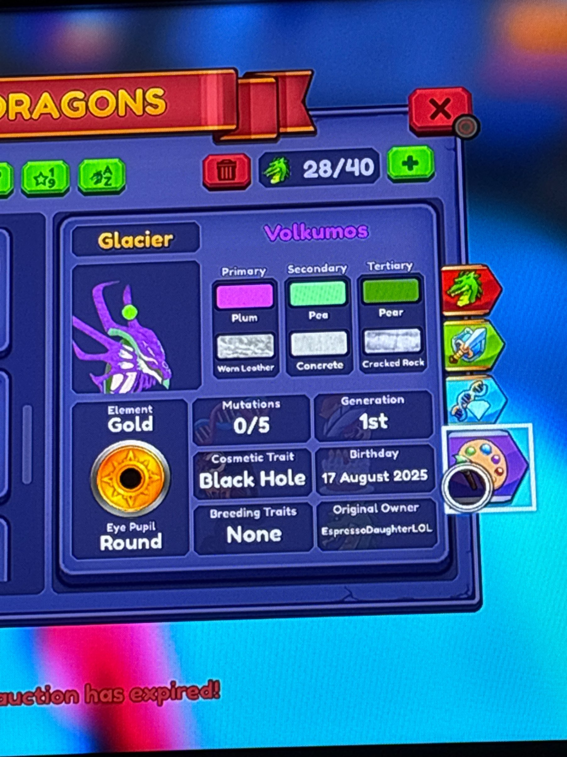 Volkumos - Roblox Dragon Adventures Trade | Traderie