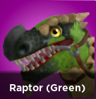 Raptor (Green) - Roblox World Zero Trade | Traderie